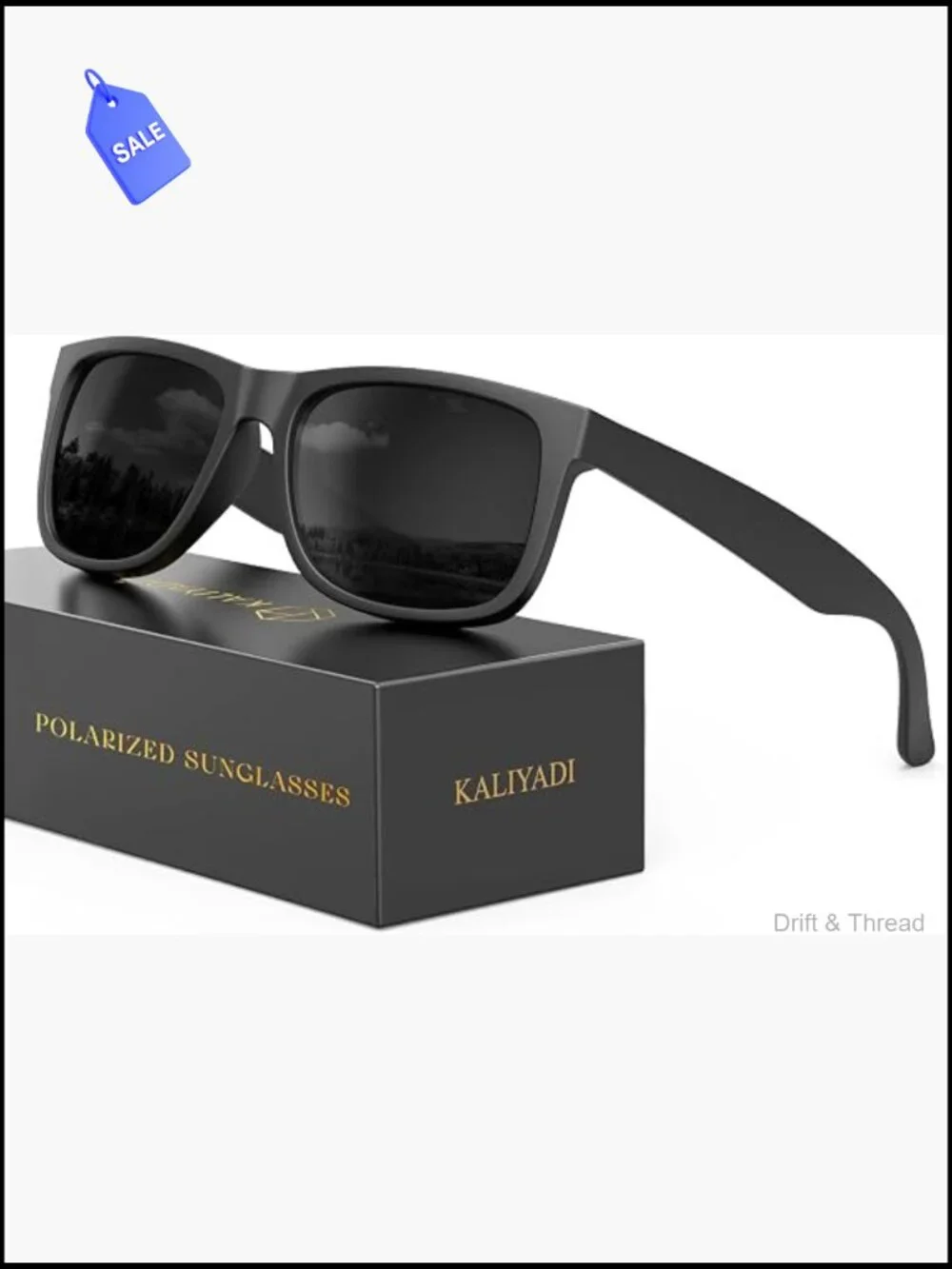 Polarized Sunglasses for Men UV400 Driving Fishing Golf Classic Rectangular